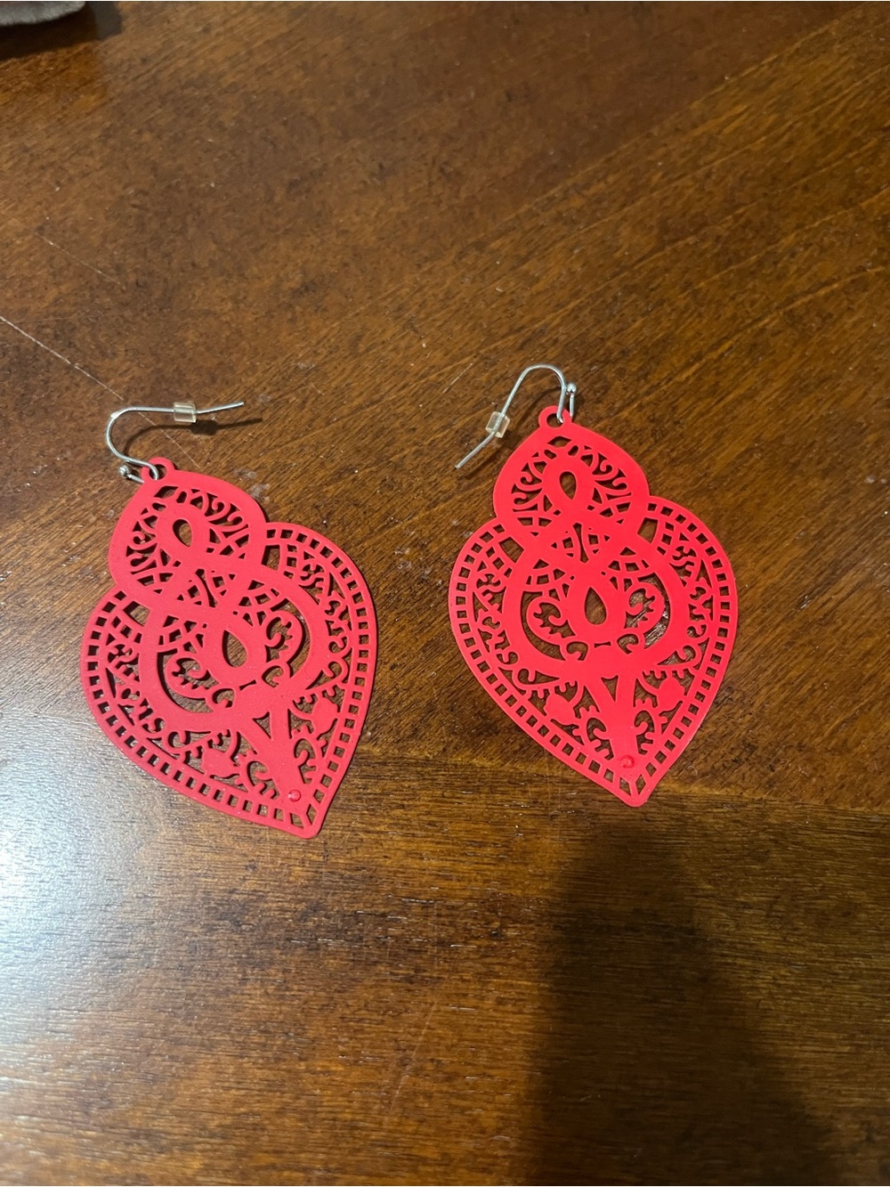 New. Maurices Red Dangle Earrings